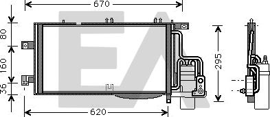 EACLIMA 30C54048 - Kondenser, kondisioner furqanavto.az