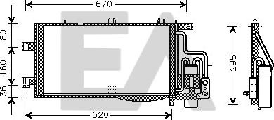 EACLIMA 30C54043 - Kondenser, kondisioner furqanavto.az