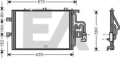 EACLIMA 30C54042 - Kondenser, kondisioner furqanavto.az