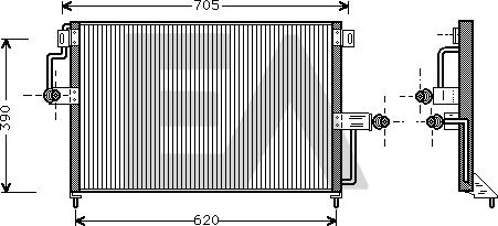 EACLIMA 30C54005 - Kondenser, kondisioner furqanavto.az