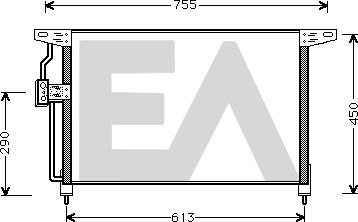 EACLIMA 30C54006 - Kondenser, kondisioner furqanavto.az