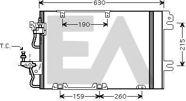 EACLIMA 30C54018 - Kondenser, kondisioner furqanavto.az