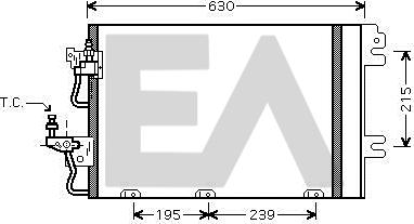 EACLIMA 30C54017 - Kondenser, kondisioner furqanavto.az