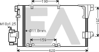 EACLIMA 30C54038 - Kondenser, kondisioner furqanavto.az