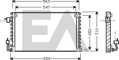 EACLIMA 30C55003 - Kondenser, kondisioner furqanavto.az