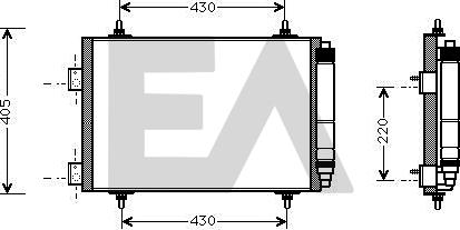 EACLIMA 30C55014 - Kondenser, kondisioner furqanavto.az