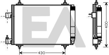 EACLIMA 30C55016 - Kondenser, kondisioner furqanavto.az