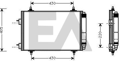 EACLIMA 30C55013 - Kondenser, kondisioner furqanavto.az