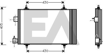 EACLIMA 30C55012 - Kondenser, kondisioner furqanavto.az