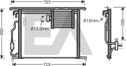 EACLIMA 30C50050 - Kondenser, kondisioner furqanavto.az