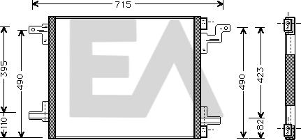 EACLIMA 30C50018 - Kondenser, kondisioner furqanavto.az