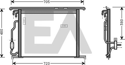 EACLIMA 30C50037 - Kondenser, kondisioner furqanavto.az