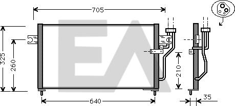 EACLIMA 30C51004 - Kondenser, kondisioner furqanavto.az