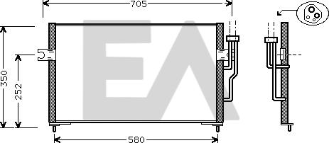 EACLIMA 30C51003 - Kondenser, kondisioner furqanavto.az