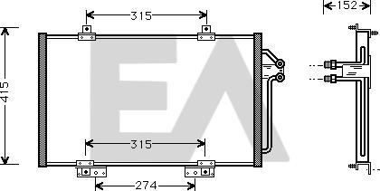 EACLIMA 30C60003 - Kondenser, kondisioner furqanavto.az