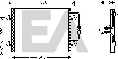 EACLIMA 30C60031 - Kondenser, kondisioner furqanavto.az