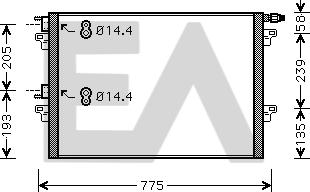 EACLIMA 30C60037 - Kondenser, kondisioner furqanavto.az