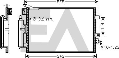 EACLIMA 30C60024 - Kondenser, kondisioner furqanavto.az