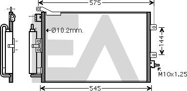 EACLIMA 30C60025 - Kondenser, kondisioner furqanavto.az