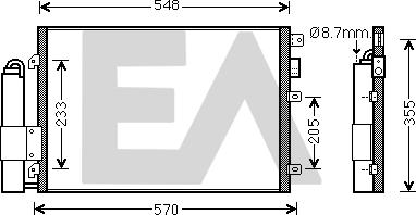 EACLIMA 30C60023 - Kondenser, kondisioner furqanavto.az