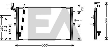 EACLIMA 30C62005 - Kondenser, kondisioner furqanavto.az