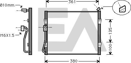 EACLIMA 30C05005 - Kondenser, kondisioner furqanavto.az