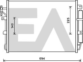 EACLIMA 30C05016 - Kondenser, kondisioner furqanavto.az