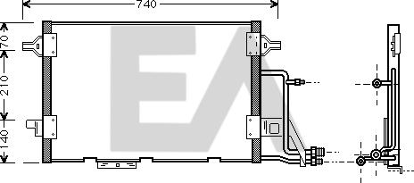 EACLIMA 30C02009 - Kondenser, kondisioner furqanavto.az