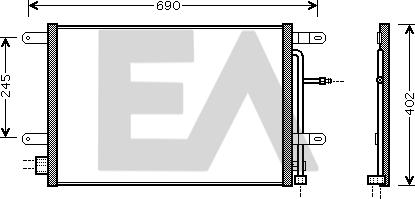 EACLIMA 30C02019 - Kondenser, kondisioner furqanavto.az