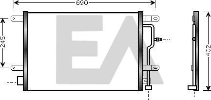 EACLIMA 30C02016 - Kondenser, kondisioner furqanavto.az