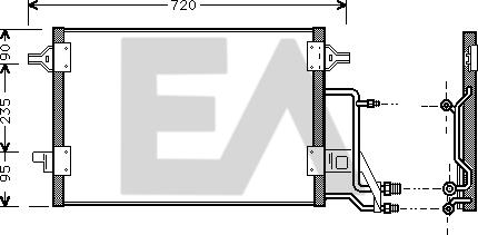EACLIMA 30C02011 - Kondenser, kondisioner furqanavto.az