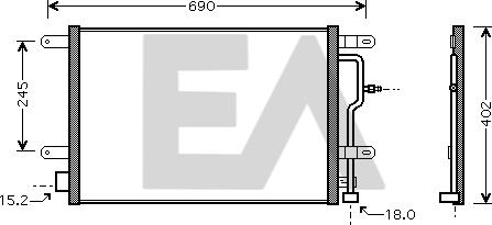 EACLIMA 30C02017 - Kondenser, kondisioner furqanavto.az