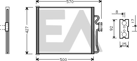 EACLIMA 30C07030 - Kondenser, kondisioner furqanavto.az