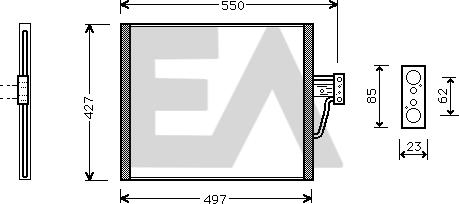 EACLIMA 30C07029 - Kondenser, kondisioner furqanavto.az