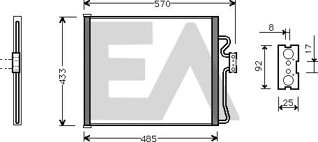 EACLIMA 30C07024 - Kondenser, kondisioner furqanavto.az