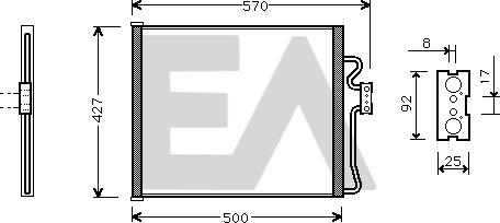 EACLIMA 30C07027 - Kondenser, kondisioner furqanavto.az