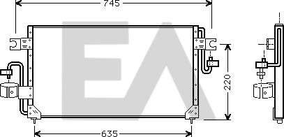 EACLIMA 30C18005 - Kondenser, kondisioner furqanavto.az
