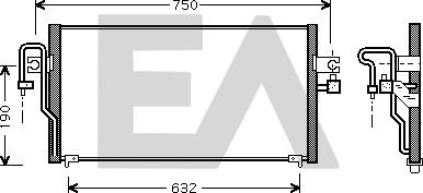 EACLIMA 30C18006 - Kondenser, kondisioner furqanavto.az