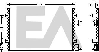 EACLIMA 30C12020 - Kondenser, kondisioner furqanavto.az