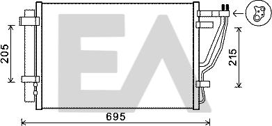 EACLIMA 30C36049 - Kondenser, kondisioner furqanavto.az