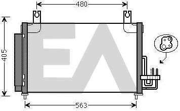 EACLIMA 30C36055 - Kondenser, kondisioner furqanavto.az