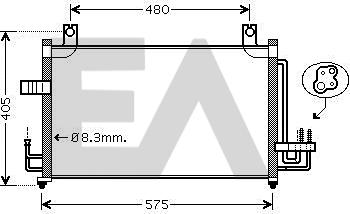 EACLIMA 30C36019 - Kondenser, kondisioner furqanavto.az