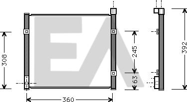 EACLIMA 30C26009 - Kondenser, kondisioner furqanavto.az