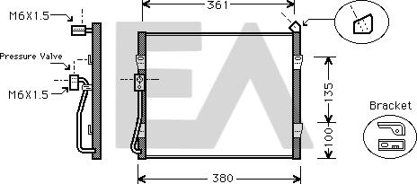 EACLIMA 30C26007 - Kondenser, kondisioner furqanavto.az