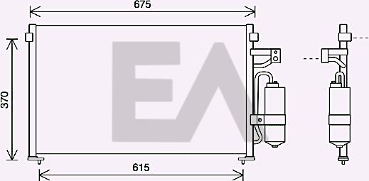EACLIMA 30C20015 - Kondenser, kondisioner furqanavto.az