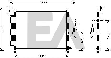 EACLIMA 30C28015 - Kondenser, kondisioner furqanavto.az