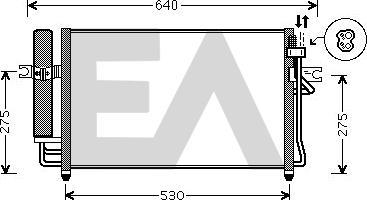 EACLIMA 30C28018 - Kondenser, kondisioner furqanavto.az