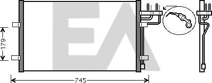 EACLIMA 30C22043 - Kondenser, kondisioner furqanavto.az