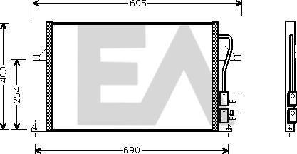 EACLIMA 30C22010 - Kondenser, kondisioner furqanavto.az