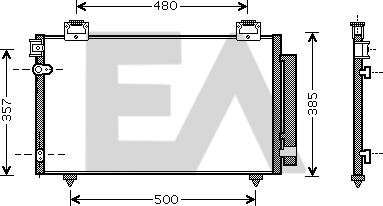 EACLIMA 30C71045 - Kondenser, kondisioner furqanavto.az